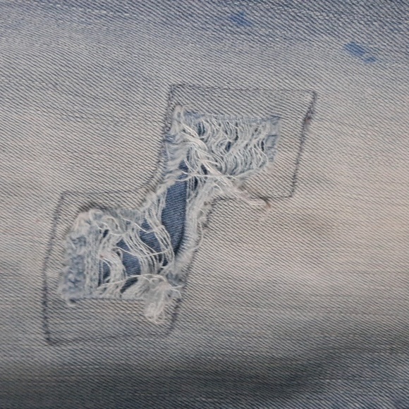 Levi's Light Blue Taper Skinny Denizen Jeans Distressed Boho Denim - Picture 3 of 9